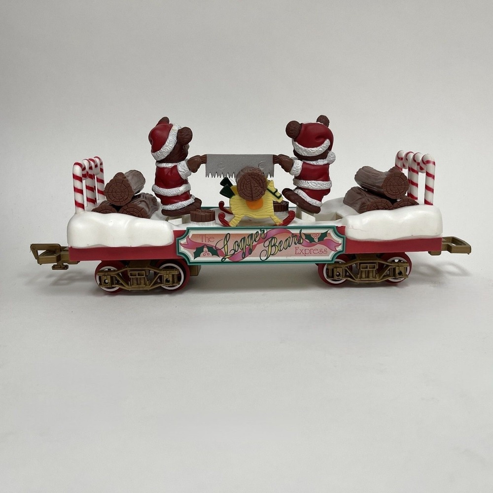 New‎ Bright The Logger Bears Express Train Musical Christmas Songs Whistle Bears